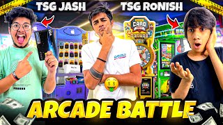 Tsg Jash 🆚 Tsg Ronish | Arcade Battle🎰 | Who Wins 10000 Credit💳 | Best Arcade Player ?😮 - Mann Vlogs