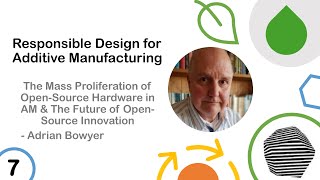 7. Adrian Bowyer, The Mass Proliferation of Open-Source Hardware in AM & The Future of Open-Source