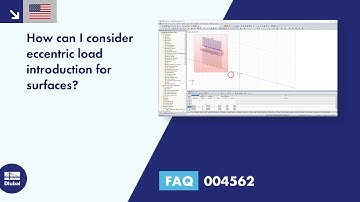 [EN] FAQ 004562 | How can I consider eccentric load introduction for surfaces?