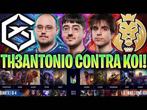 TH3ANTONIO SACA SU POPPY CONTRA MAD KOI DE ELYOYA! | GX vs MDK RESUMEN LEC VERANO 2024 LVP ESPAÑOL