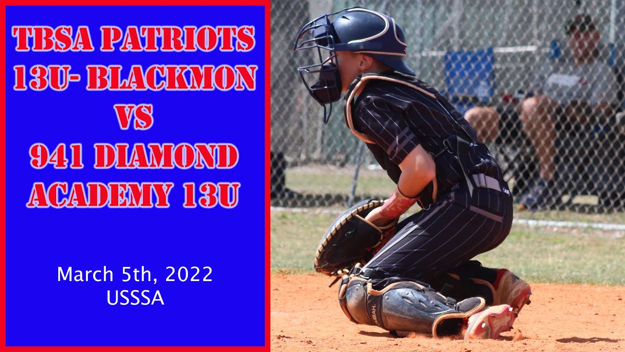 TBSA Patriots 13U Blackmon vs. 941 Diamond Academy 13U (USSSA baseball