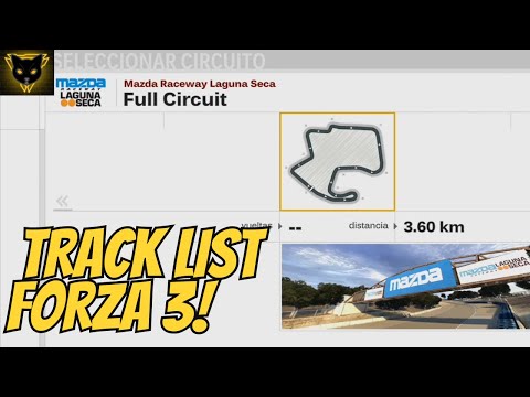 TRACK LIST - FORZA MOTORSPORT 3 (Lista de circuitos)