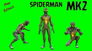 Футаж Spiderman mk2 на зеленом фоне/Spiderman mk2 footage on a green screen