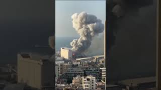 Beirute (2020) é a maior explosão não nuclear do século XXI #lebanon #beirut #explosion #vestibular 
