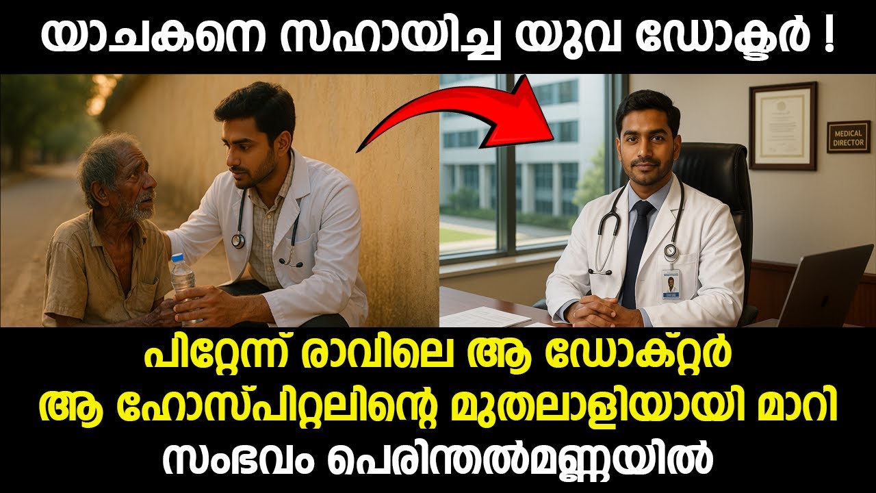 യാചകനെ സഹായിച്ച യുവ ഡോക്ടർ! പിറ്റേന്ന് രാവിലെ ആ ഡോക്റ്റർ ആ ഹോസ്പിറ്റലിന്റെ  മുതലാളിയായി മാറി,
