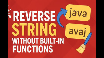 #6 Java Program to Reverse a String Without Using Built-in Functions | Java Interview Question
