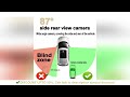 Left Right Side Rear View Blind Spot Car Camera 3M Sticker Digital HD Night Vision Waterproof