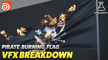 How I Created the Burning Pirate Flag Effect | VFX Breakdown