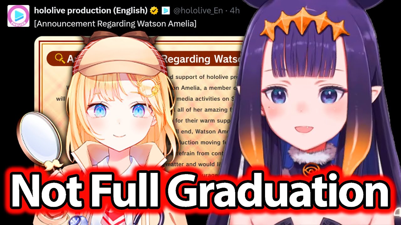 Ina Addresses Ame's Situation 【Amelia Watson / Hololive】