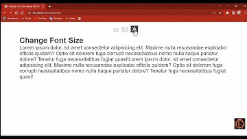 Click Button to Change Font-size using Javascript