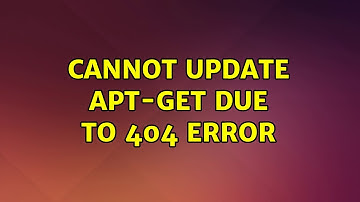 Ubuntu: Cannot update apt-get due to 404 error