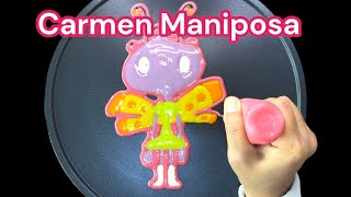 How To Draw Carmen Lets Go Luna Pancake - Erfly, Cartoon, Pancake Art