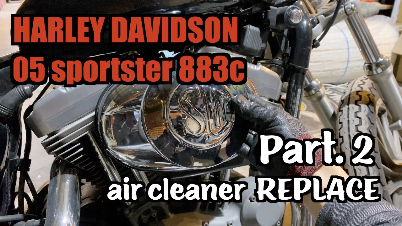 Part.2 - 할리데이비슨 캬브 스포스터 셀프커스텀 에어클리너 교체 harley davidson sportster XL883C custom build