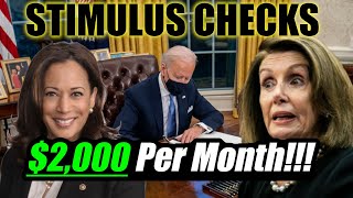 $2,000 Per Month 3rd Stimulus Check Update || 50 House Democrats Approve This