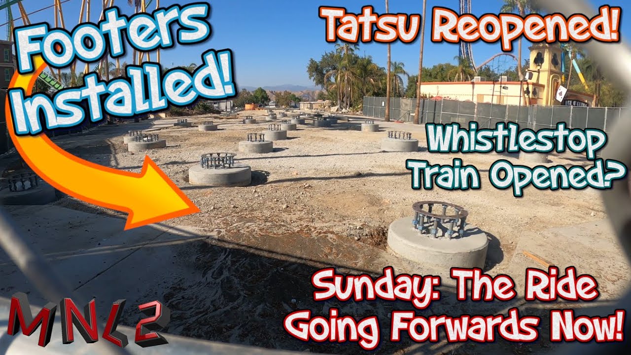 Footers Completed For New Coaster + Whistlestop Train Reopened!? Six