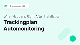 Trackingplan Automonitoring | What Happens Right After Installation