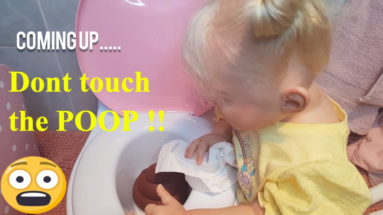 Reborn Toddler learns to use the potty !