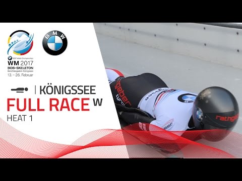 Full Race Women's Skeleton Heat 1 | Königssee | BMW IBSF World Championships 2017