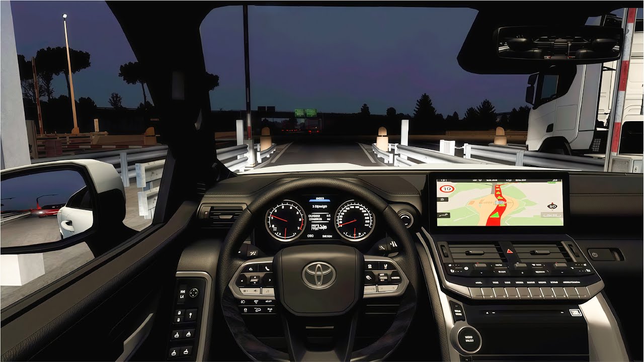 Toyota Land Cruiser 300 2022 - Euro Truck Simulator 2 [POV Wheel Game Play]