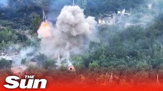 Ukrainian troops destroy Russian ammo depot In Donetsk