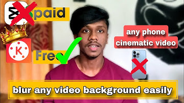 how to blur any video background for free sinhala | create cinematic video android sinhala