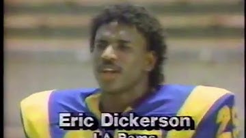 1985 John Elway Eric Dickerson NFL SuperPro Club Commercial