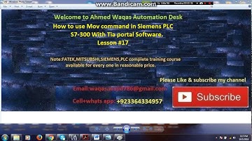 Move operation command in Siemens PLC S7-300 with#TIAPortal