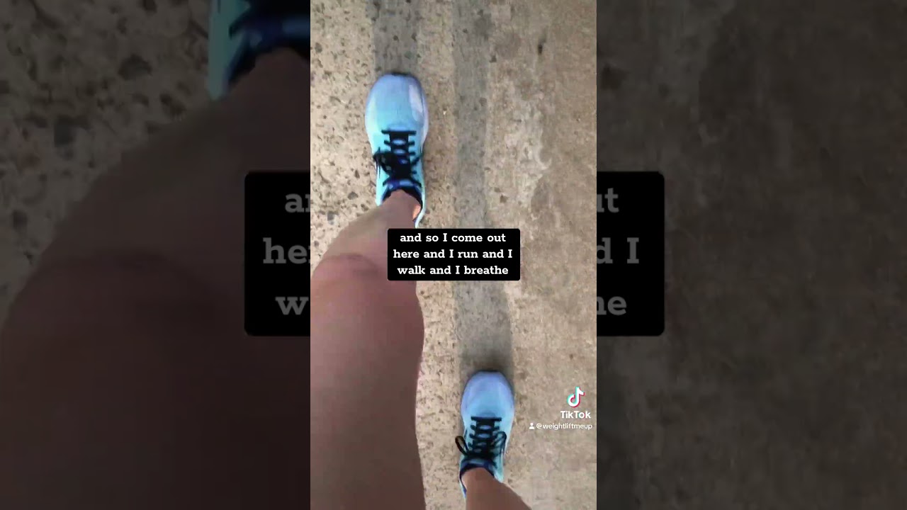 Running away from my problems to deal with them. 