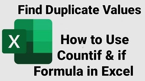 How to Find Duplicates in Excel Using COUNTIF Formula | Excel Tips and Tricks #countif #ifformula