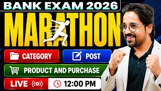 🔥IBPS PO Pre Marathon 🔥Category, Post & Product Purchase | Trending Puzzles | Must Watch for Bankers