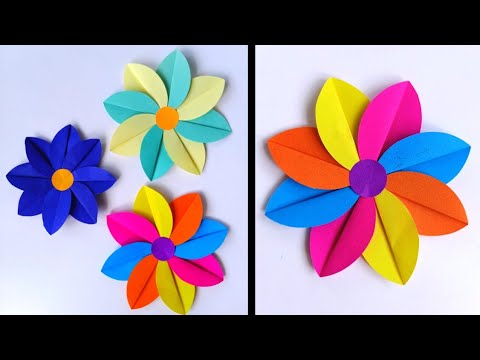 Cute Paper Flower Craft Tutorial for Kids, paper, tutorial, flower, craft, Learn to Make Beautiful Paper Flower Crafts in Easy Steps, By Kidpid