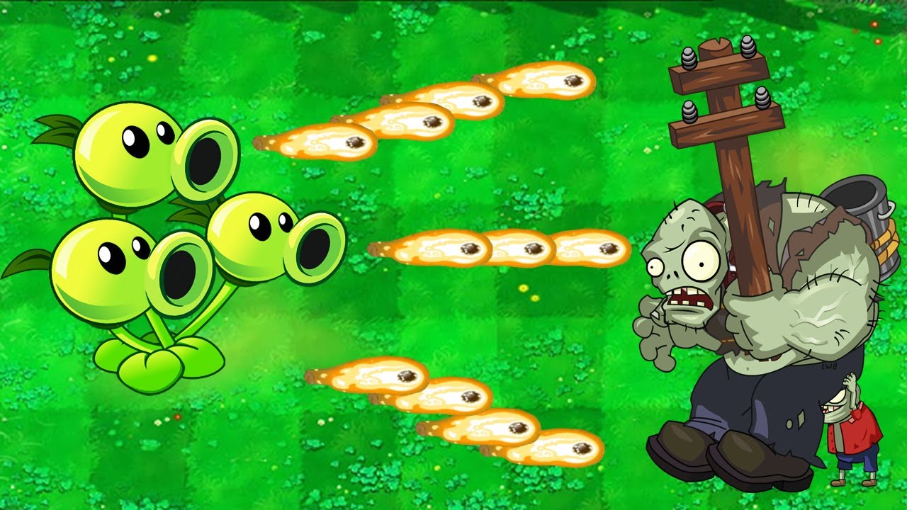 Threepeater - TORCHWOOD vs Conhead Zombies - Plants and Zombies