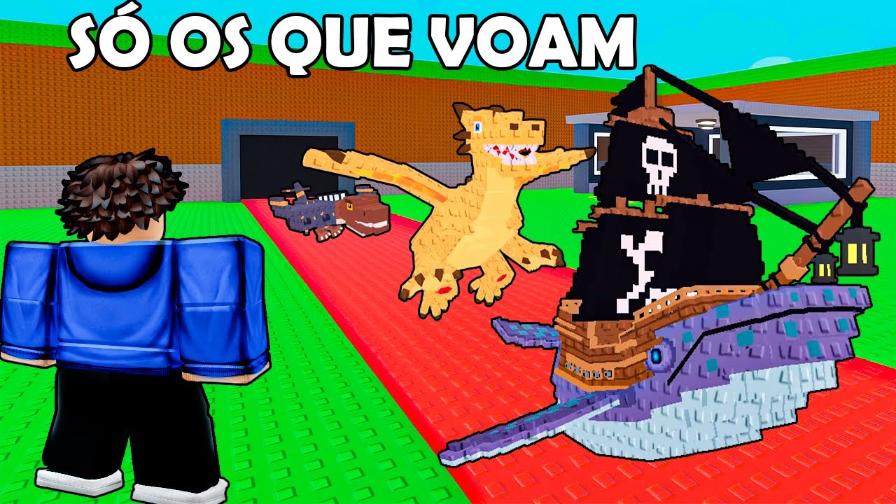 DESAFIO $0 ao 1 TRILHÃO usando APENAS Brainrots VOADORES!