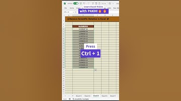 Get rid of Scientific Notation and display Numbers in proper format in Excel #excel #viral #tutorial