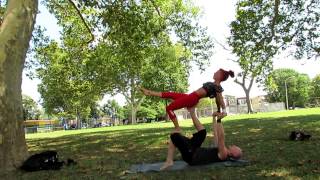 Acrobatic Gymnastics Practice Session -W- Students and Lex Peters