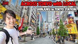 Across Tokyo Walking Tour via Local Streets. Shinjuku to Tokyo Station via Kagurazaka & Kudanshita