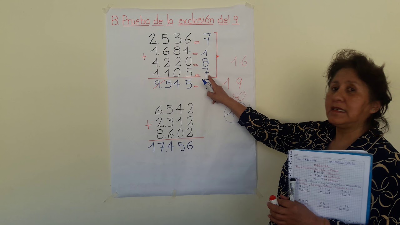 Prueba de la Suma Exclusión del Nueve YouTube Prueba de la Suma Exclusión del Nueve YouTube