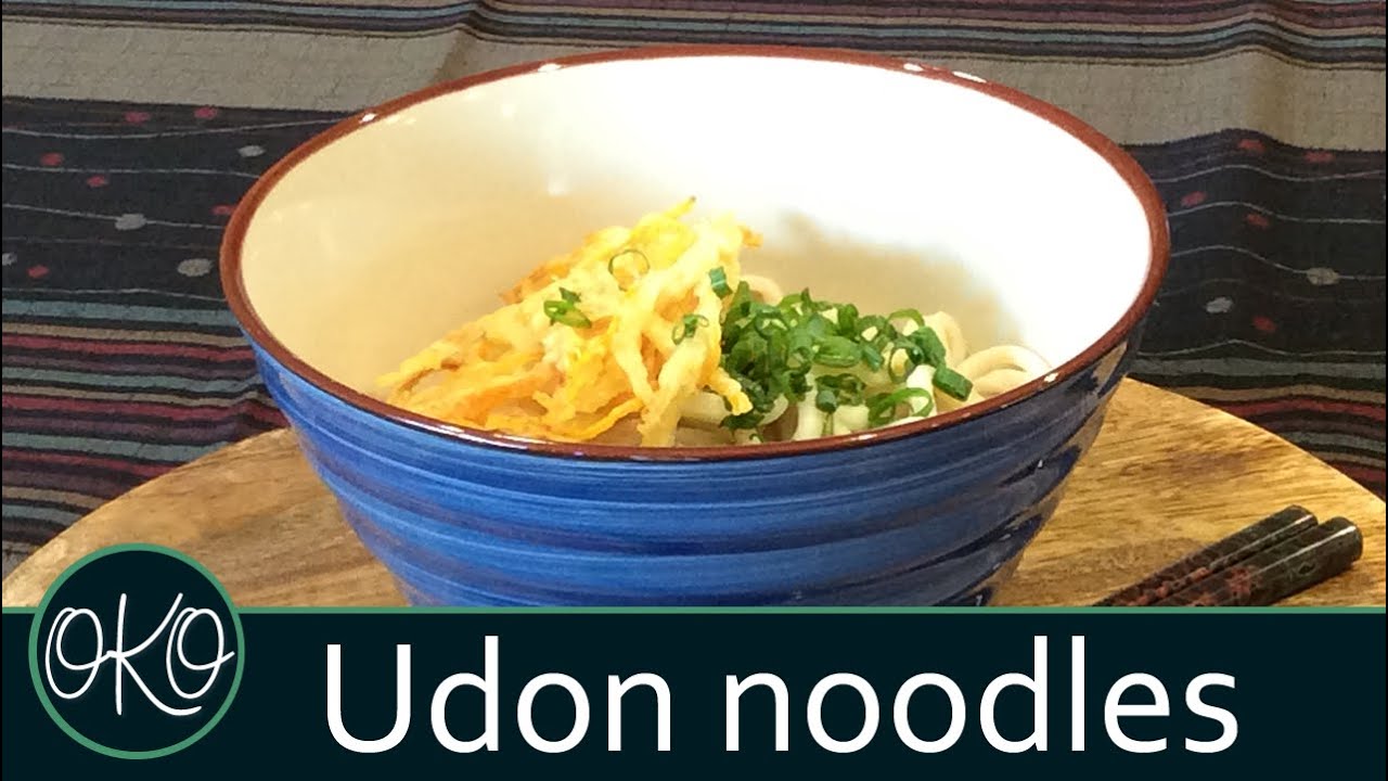 UDON NOODLES - make these Japanese style noodles from scratch - with only 3 simple ingredients
