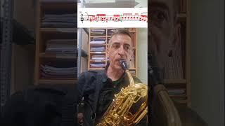 Benny Hill - Aprende Saxofón -  Notas en Eb (Alto y barítono)