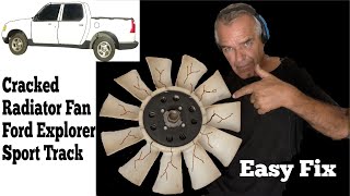 Cracked Radiator Fan Blade? Ford Explorer Repair! 50,000 miles later by fixingstuffinblackandwhite 278 views 6 months ago 2 minutes, 50 seconds