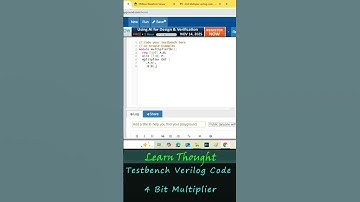 Testbench Verilog-code voor Multiplier