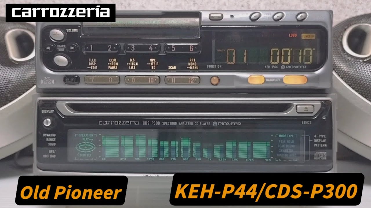 carrozzeria  KEH-P44/CDS-P300  30年くらい前の古いカーオーディオです
