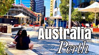Perth Western Australia 🇦🇺 | Elizabeth Quay walking Tour | 4K UHD 60fps