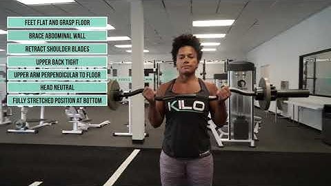 Curl - Standing - EZ Bar - Medium Grip - Semi-Supinated | KILO Exercise Demo