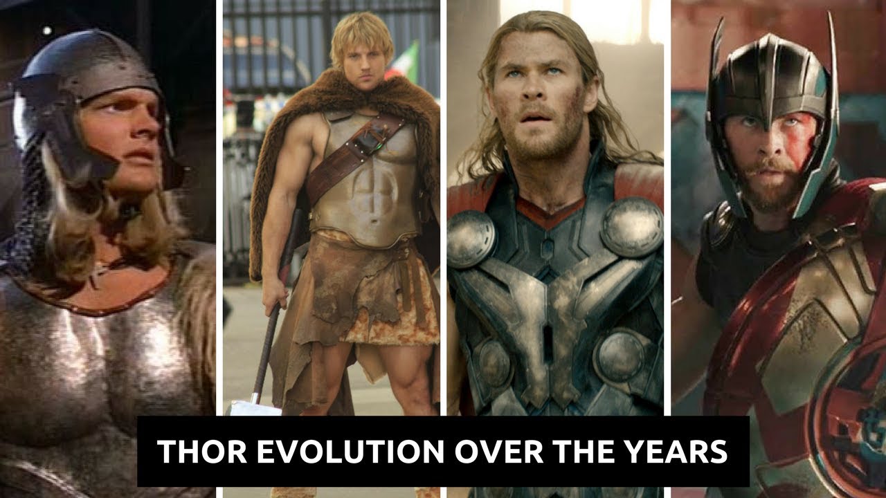 Thor Costume Transformation Thor Suit Evolution Over The Years