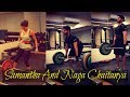 Samantha  nagachaitanya work out together  actress samantha  actor naga chaitanya