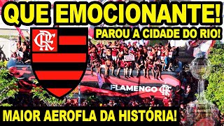 EMOCIONANTE! IMAGENS INÉDITAS DA TORCIDA DO FLAMENGO NO AEROFLA! PAROU A CIDADE DO RIO DE JANEIRO!