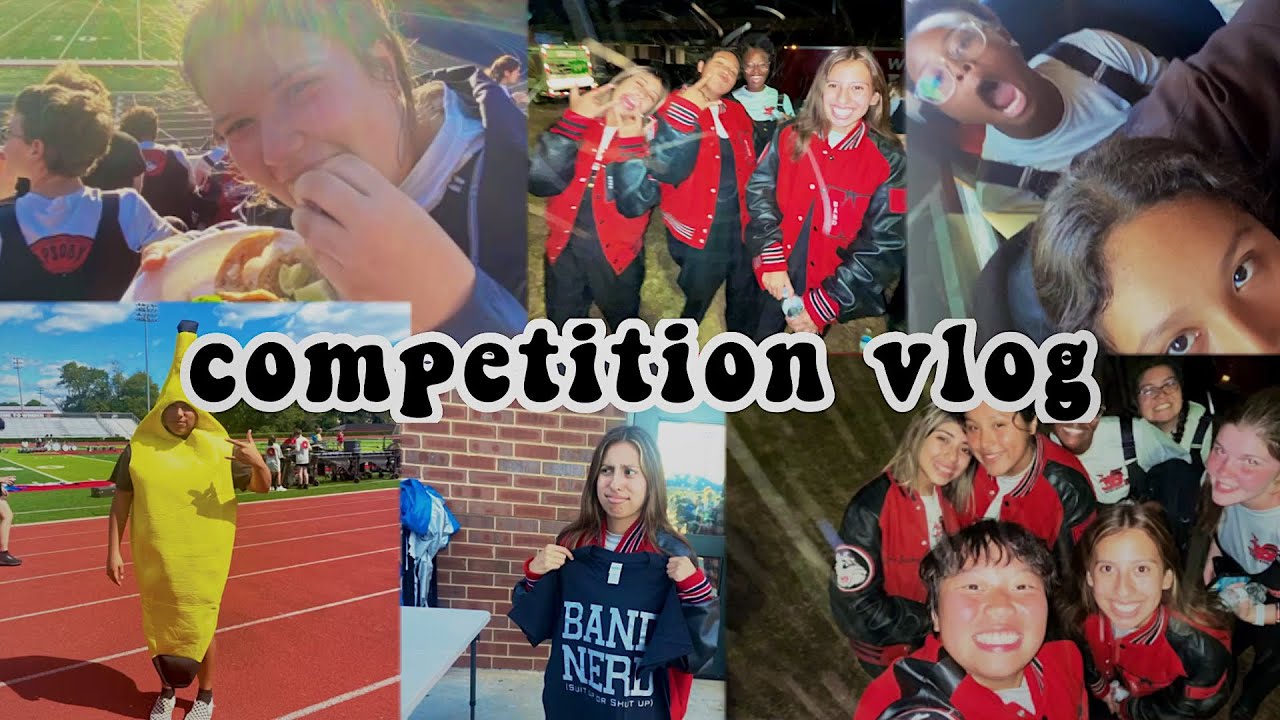 marching band competition vlog