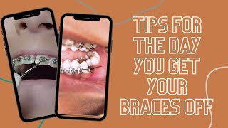 Tips for the Day You Get Your Braces Off #shorts