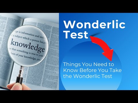 Vidéo: Pouvez-vous passer le test Wonderlic en ligne ?